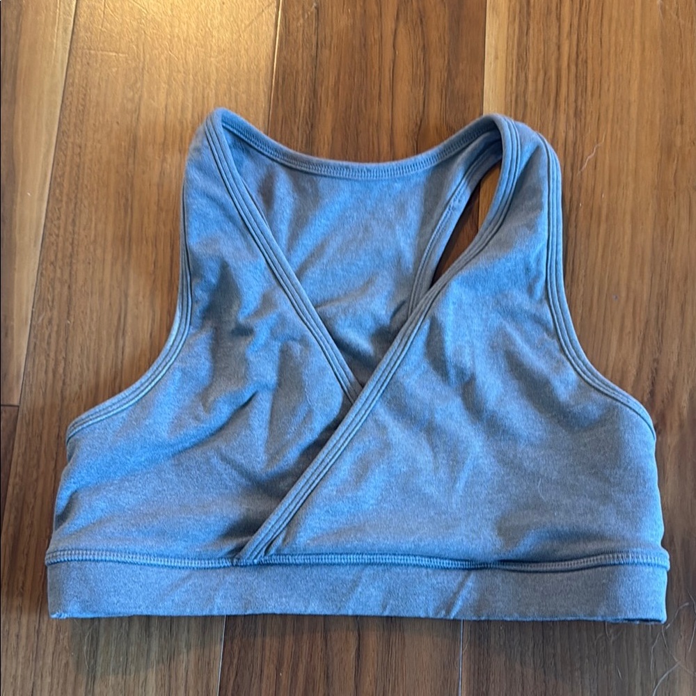 Lululemon Athletica Gray Sports Bra with Racerback Design